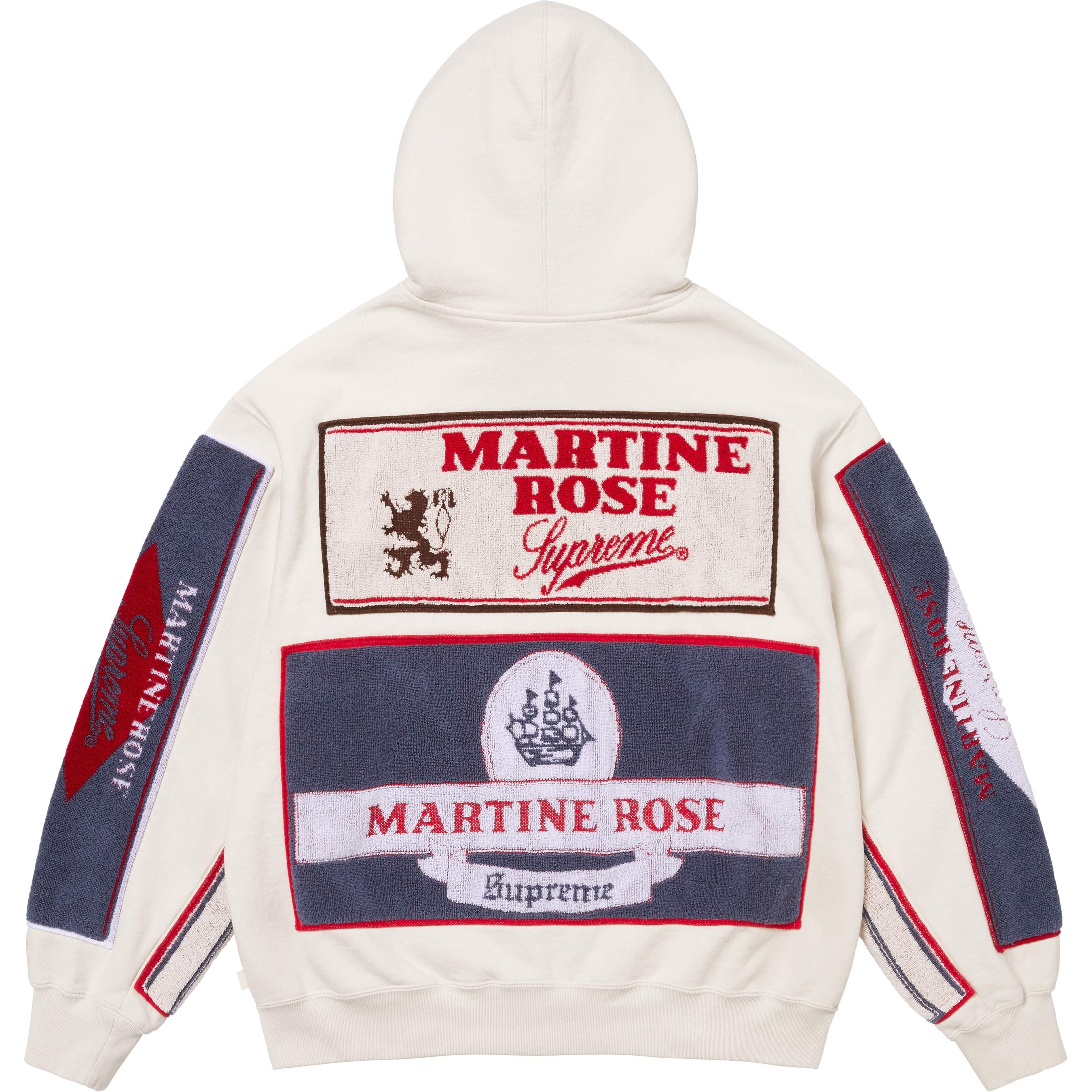 Supreme®/Martine Rose® Towel Zip Up Hooded Sweatshirt view 8